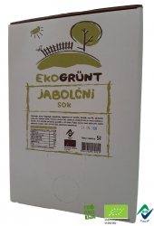 EKOGRÜNT Ekološki 100% jabolčni sok 5L 